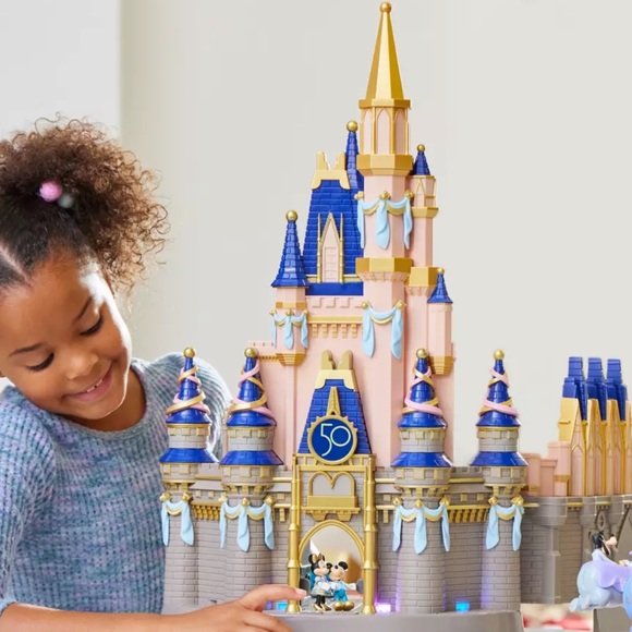 DISNEY Cinderella Castle Light Up Play Set Walt Disney World 50th Annive… - Picture 11 of 17